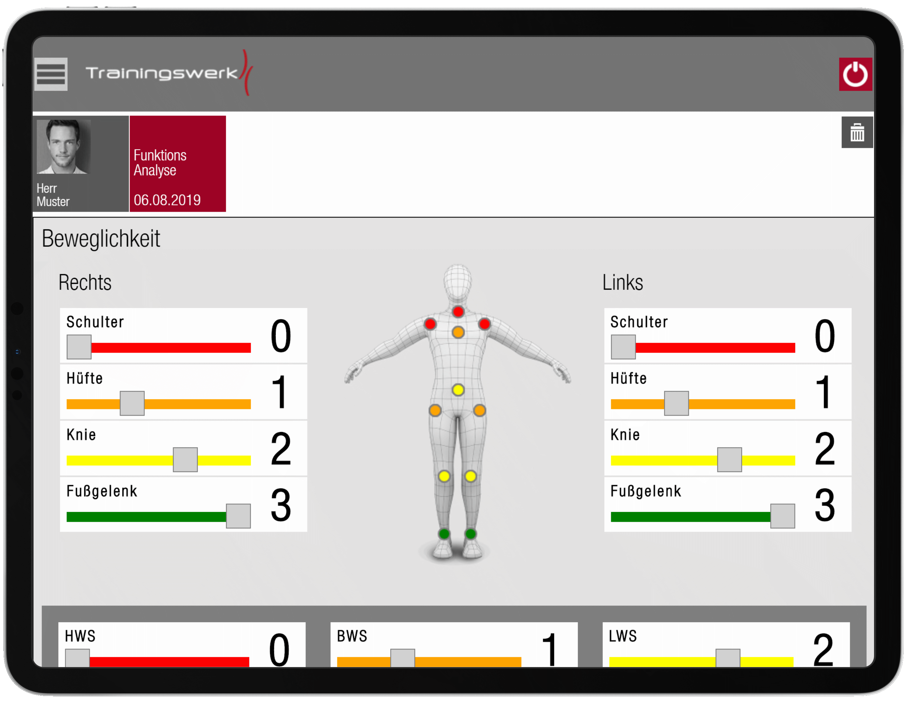 Trainingswerk App Beweglichkeit